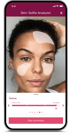 Selfie skin analyzer