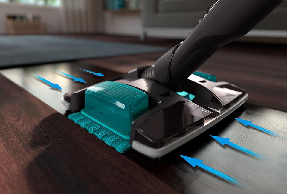 Philips 3 n&euml; 1: gryk&euml; thith&euml;se 360&deg;, sistem p&euml;r grumbullimin e pluhurit dhe p&euml;r larje, fshes&euml; dore me korrent