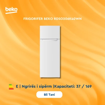 FRIGORIFER BEKO RDSO206K40WN
          