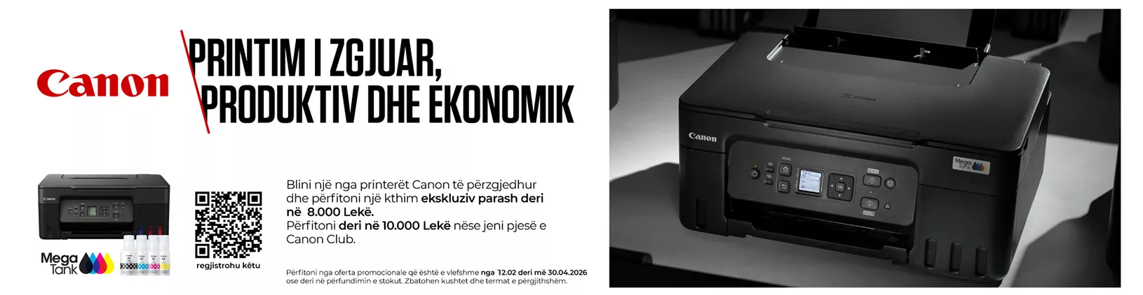 Canon printim i zgjuar dhe produktiv