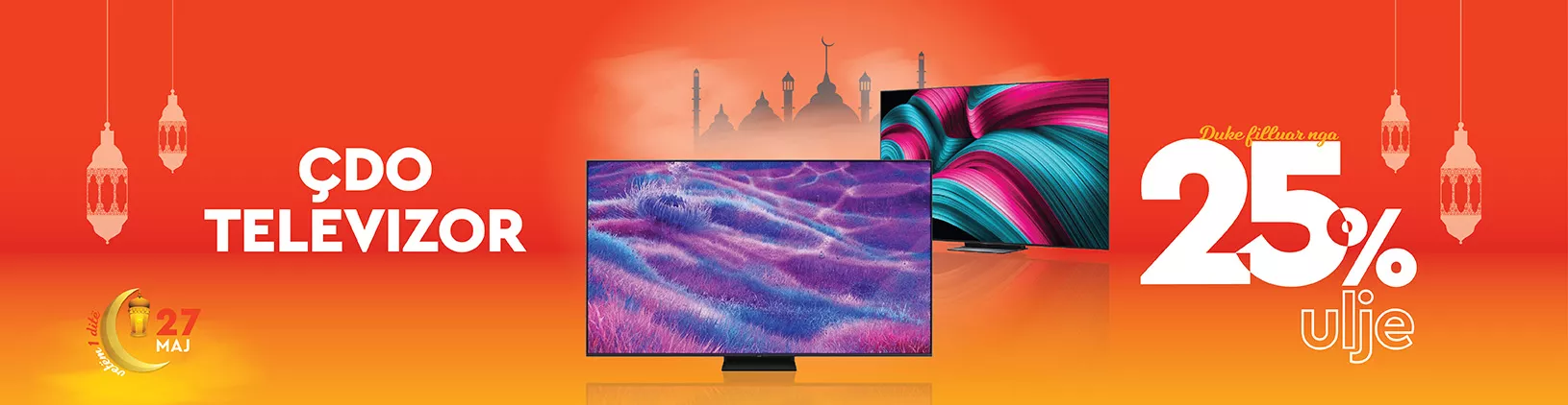 Cdo televizor duke filluar nga 25% ulje