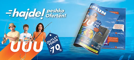 🔥 DERI NË -70%? PO, E LEXOVE MIRË!  OUTLET i Verës ka mbërritur në Neptun! 🛍️ Zbulo oferta deri në -70%, bundle & superdhurata. 🎁  📅 11–31 Gusht | Në dyqane & online