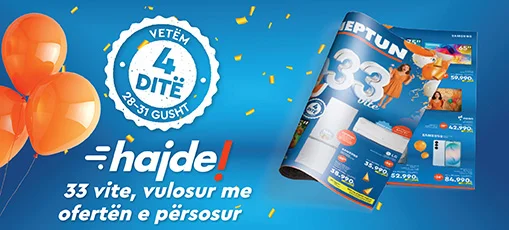 hajde! 33 vite, vulosur me ofertën e përsosur
