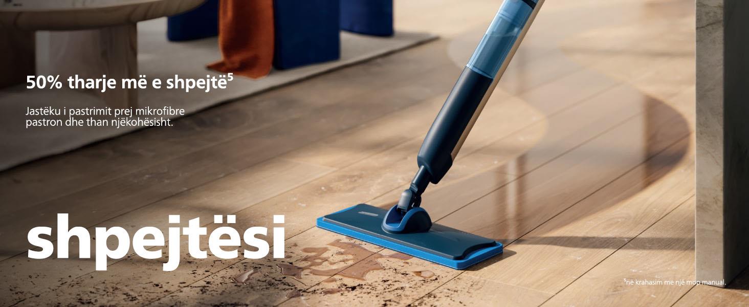 Philips OneUp со максимален досег под мебел